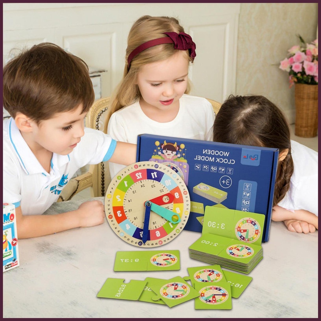 Đồng Hồ Đồ Chơi Dạy Học Thời Gian Cho Bé