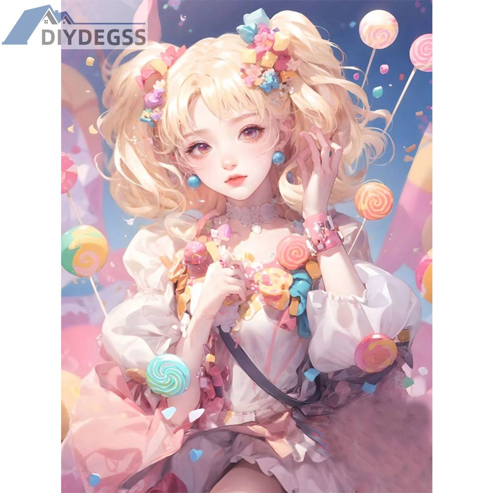 Toàn Bộ Bộ Tranh Thêu Chữ Thập 11CT Bằng cotton Thân Thiện Với Môi Trường Hình Cô Gái