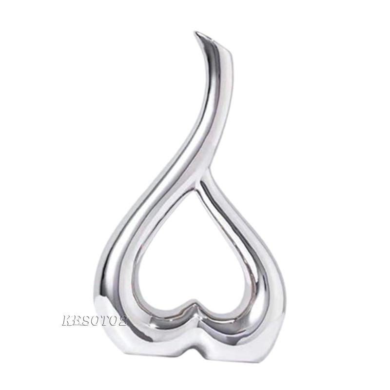 Lọ Hoa Bằng Gốm Hình Trái Tim Nghệ Thuật Hiện Đại Trang Trí Nhà Cửa / Văn Phòng / Quán Bar