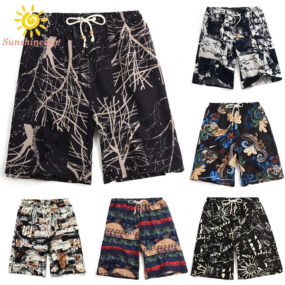 Quần Short Dáng Rộng Siêu Nhẹ Chất Liệu Co Giãn Thoải Mái Thời Trang Đi Biển Cho Nam