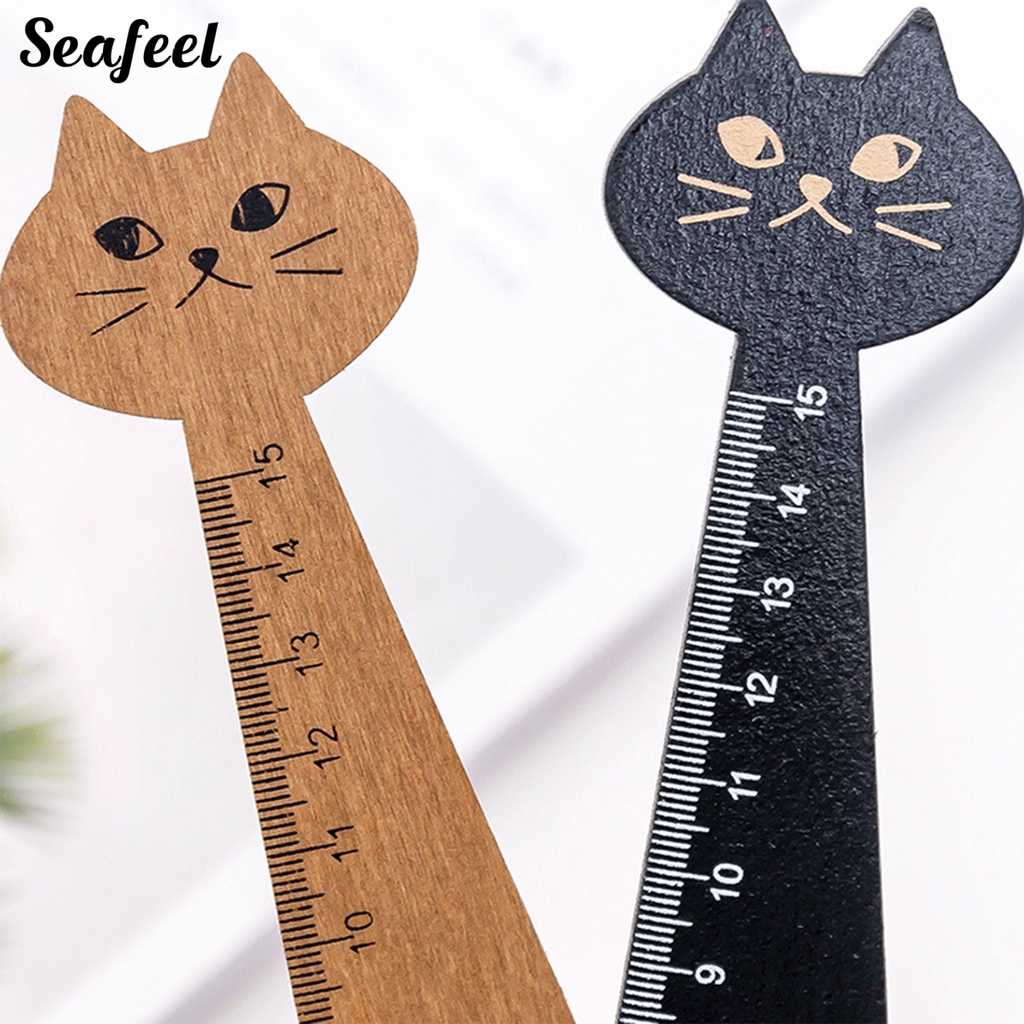 Hộp Bút Bằng Gỗ Họa Tiết Mèo Hoạt Hình Dễ Thương Sáng Tạo