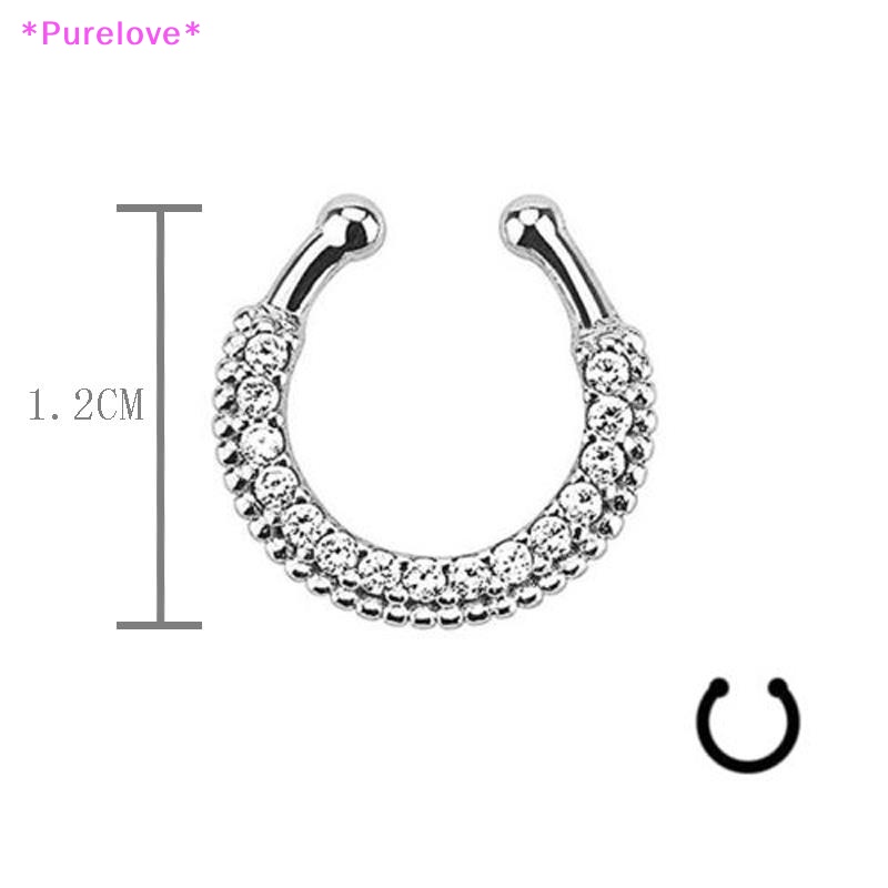 Khuyên Mũi Không Cần Xỏ Lỗ Đính Pha Lê Nhân Tạo Thời Trang Mới