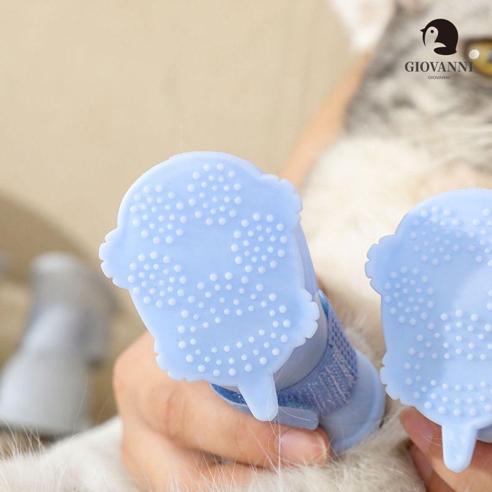 Bộ 4 Vỏ Bọc Giày Đi Mưa Chống Trượt Thoáng Khí Cho Thú Cưng
