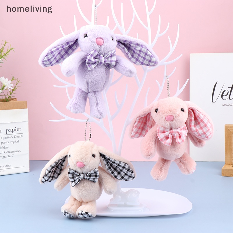 Móc Khóa Thỏ Nhồi Bông Mềm Mại Dễ Thương