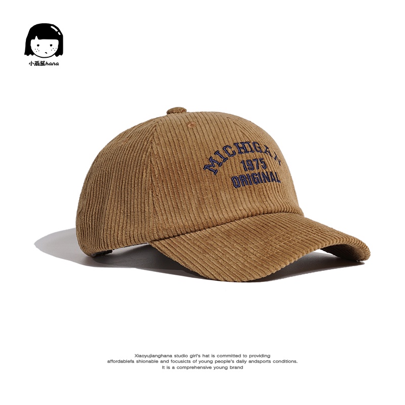 Mũ Lưỡi Trai Vải Nhung Mềm Mại Phong Cách Hong Kong Thời Trang Thu Đông