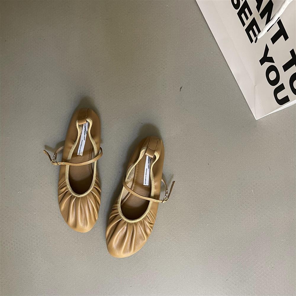 Giày Búp Bê Đế Mềm Mũi Tròn 4 Mùa Sk2023 Phong Cách Mới Cho Nữ