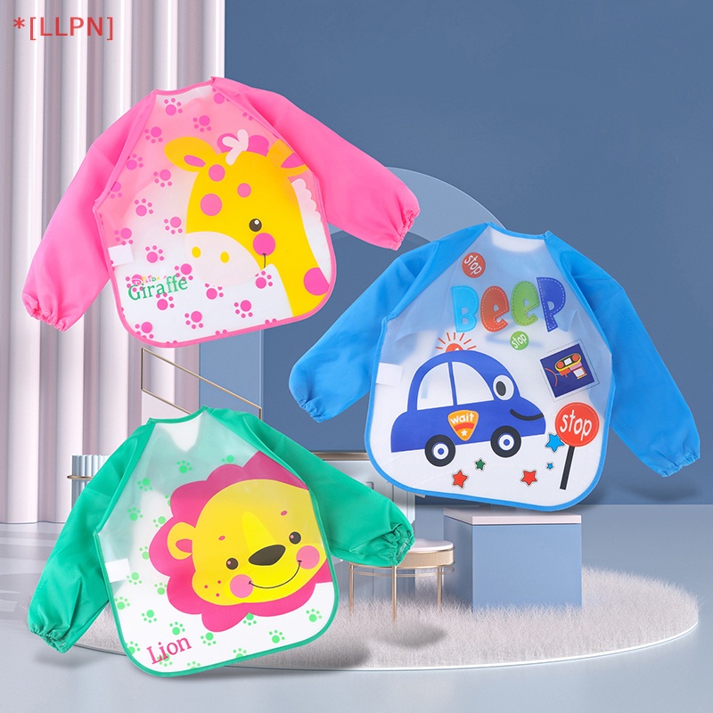 Yếm Ăn Chống Thấm Nước In Họa Tiết Dễ Thương Cho Bé