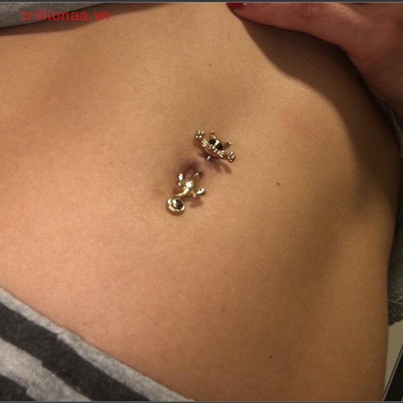 Khuyên Rốn Đính Đá Hình Mèo Phong Cách Vintage Cho Thú Cưng