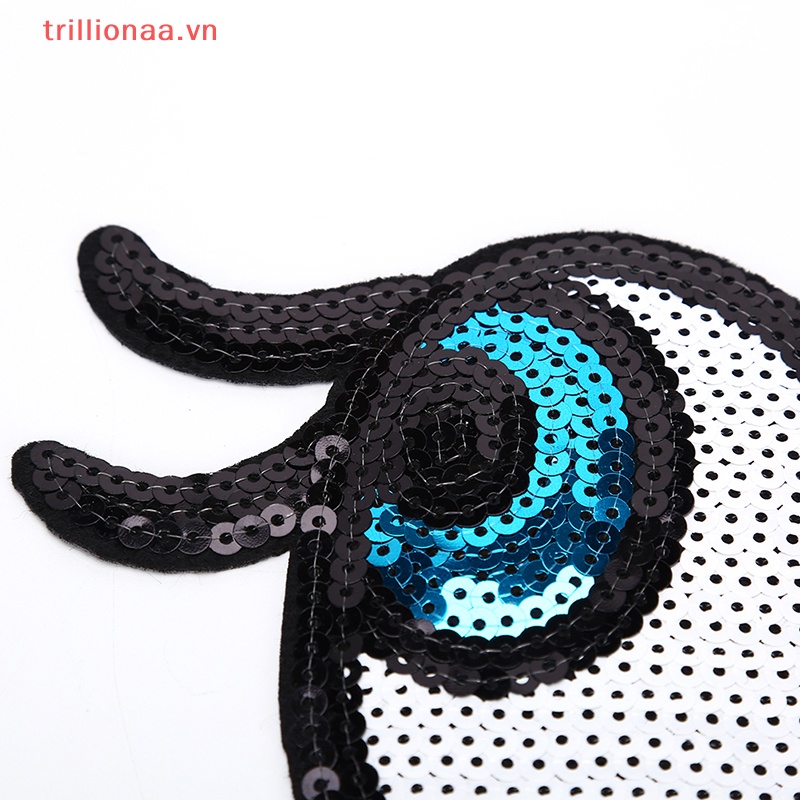 Sticker Ủi Thêu Hình Đôi Mắt Hoạt Hình Dễ ThươngVn Mới Mới VN