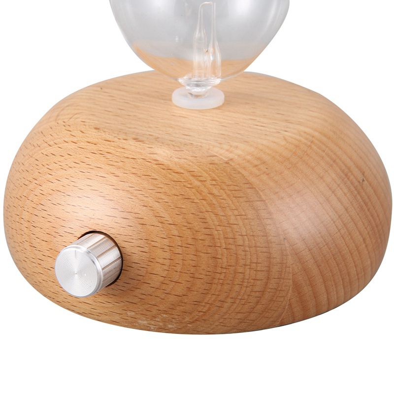 Máy Khuếch Tán Tinh Dầu Bằng Kính Gỗ Nguyên Chất Phích Cắm Uk