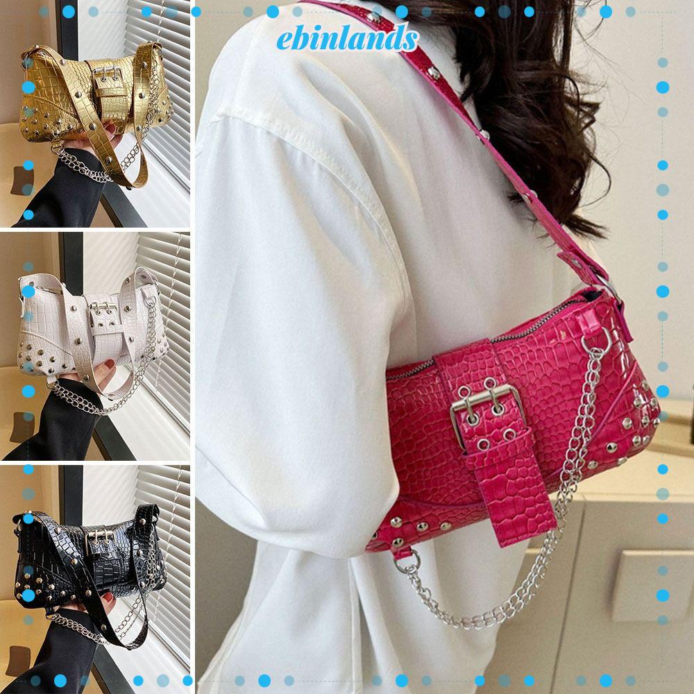 Túi Đeo Vai Đính Đinh Tán Phong Cách Châu Âu Cá Tính Cho Nữ