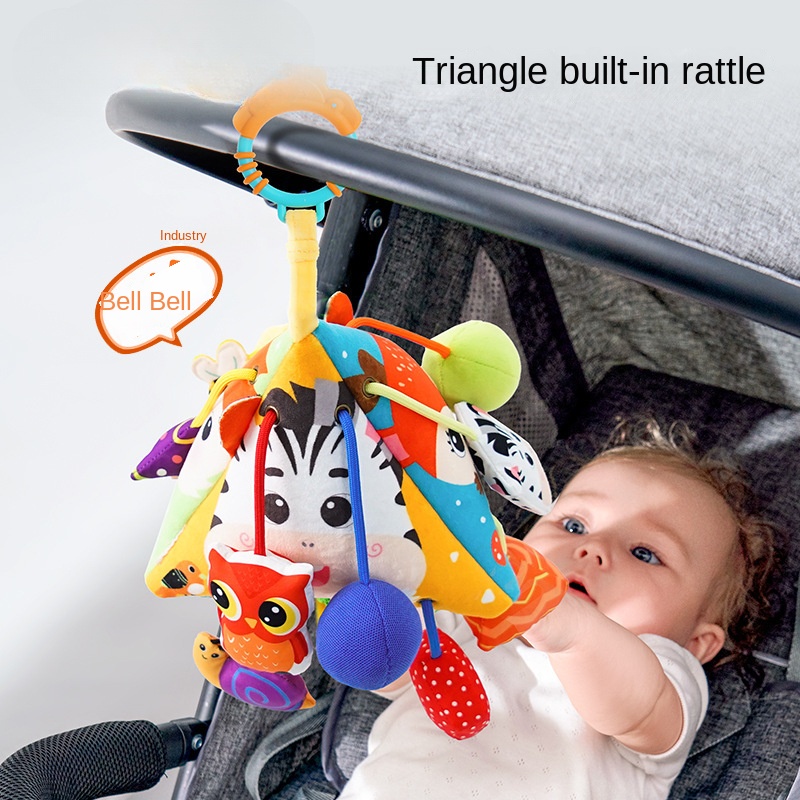 Đồ chơi trẻ sơ sinh mainan dây rút chouchoule xe treo 0-1 tuổi bé xếp hình rattle mặt dây chuyền bé xe đẩy-treo cũi đồ chơi treo