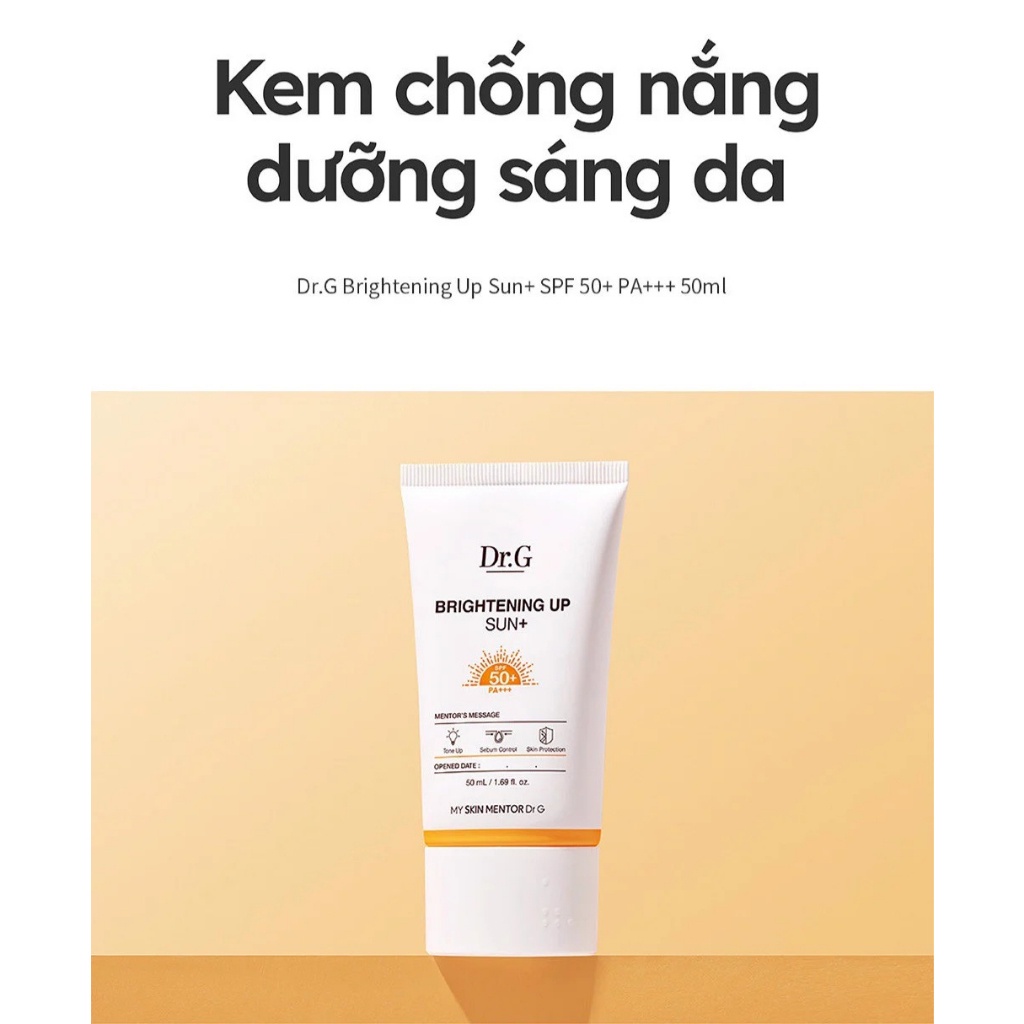 [MINISIZE 20ML] Kem chống nắng Dr.G Brightening Up Sun SPF 50PA+++ 20ml