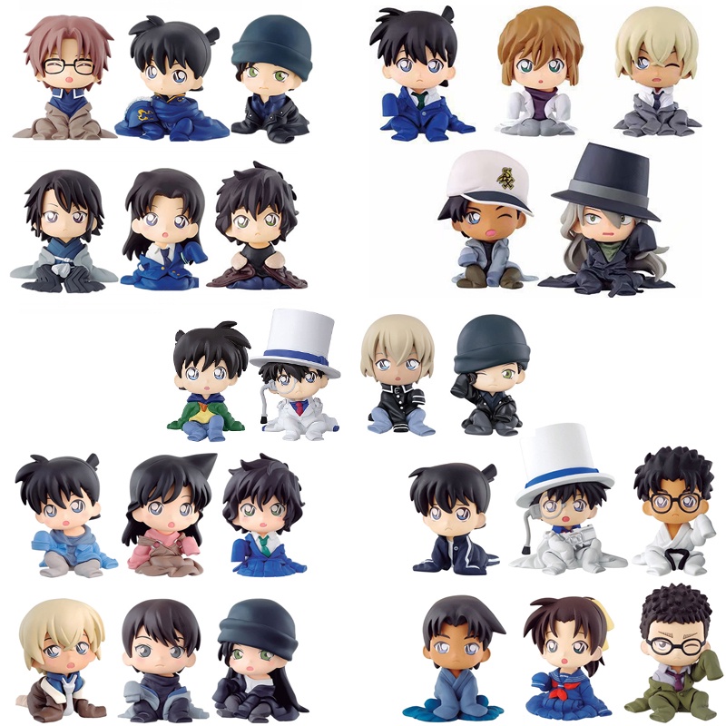 Mô Hình Nhân Vật Hoạt Hình Thám Tử Conan Phiên Bản Q 5 Mẫu Edogawa Shinichi Kudo Maorichi Haihara Ai