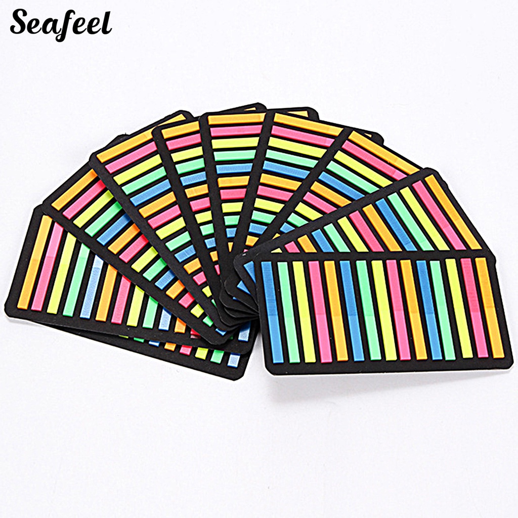 1 Bộ Nhãn Dán Tự Dính Bằng PVC Màu Huỳnh Quang Hình Mũi Tên Dùng Làm Quà Tặng Sinh