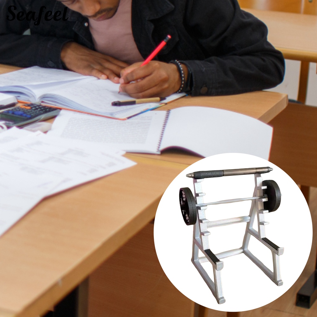 Giá Đỡ Bút Bằng Nhựa Hình Quả Tạ Đa Năng Tiện Dụng