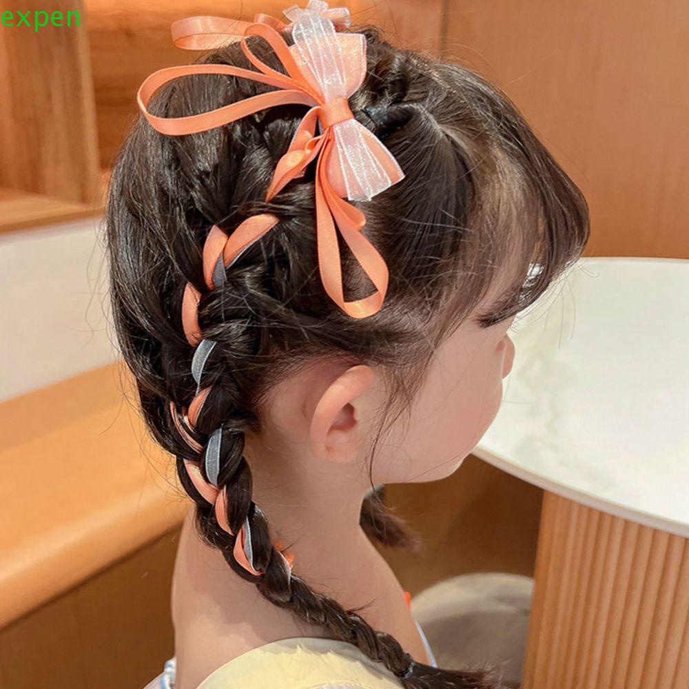 EXPEN Trâm Cài Tóc Thắt Nơ Phối Tua Rua Kiểu Trung Hoa Cổ Điển Dễ Thương Cho Bé Gái