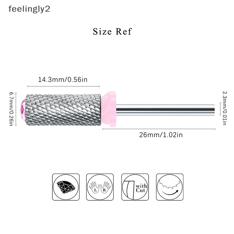 Đầu Mài Móng Bằng Thép Vonfram Chuyên Dụng Cho Trang Trí Móng Tay