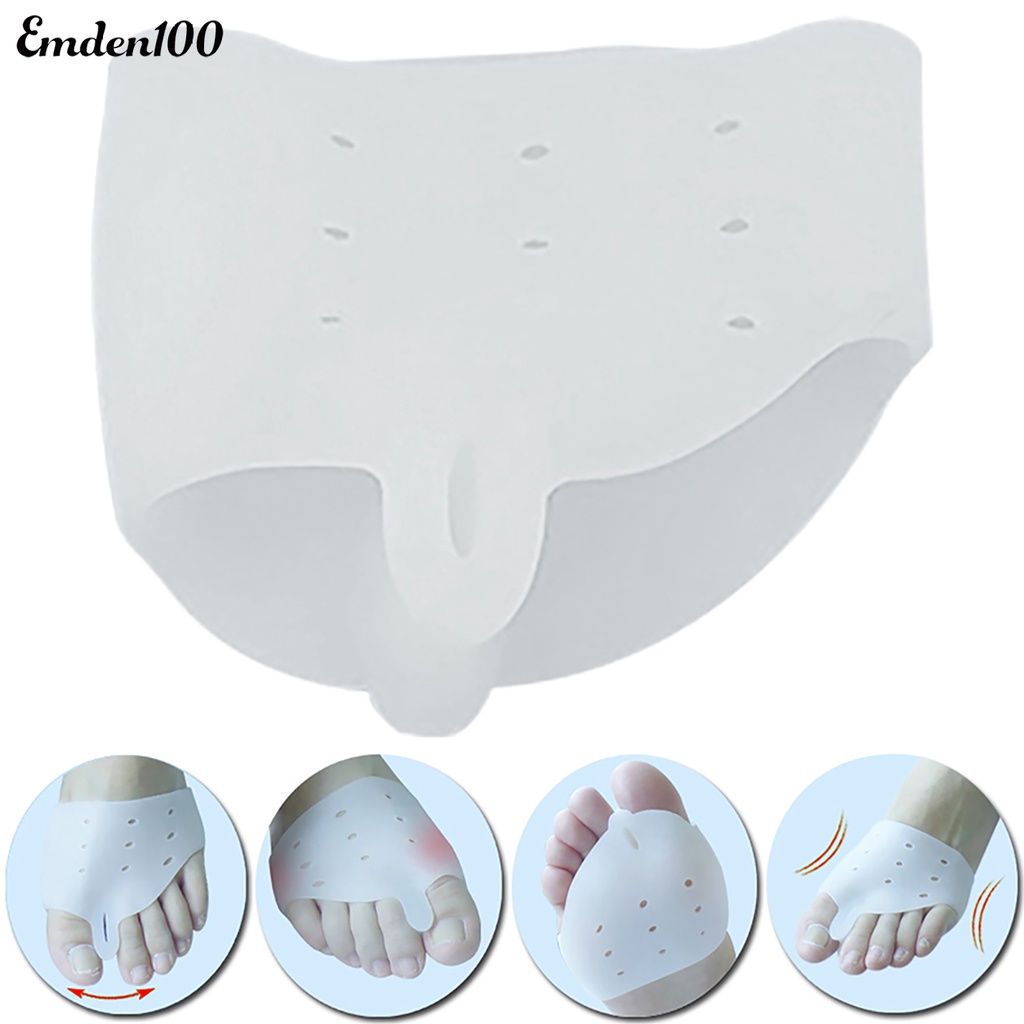 1 Cặp Đai Silicone Tách Ngón Chân Có Thể Điều Chỉnh Tiện Lợi