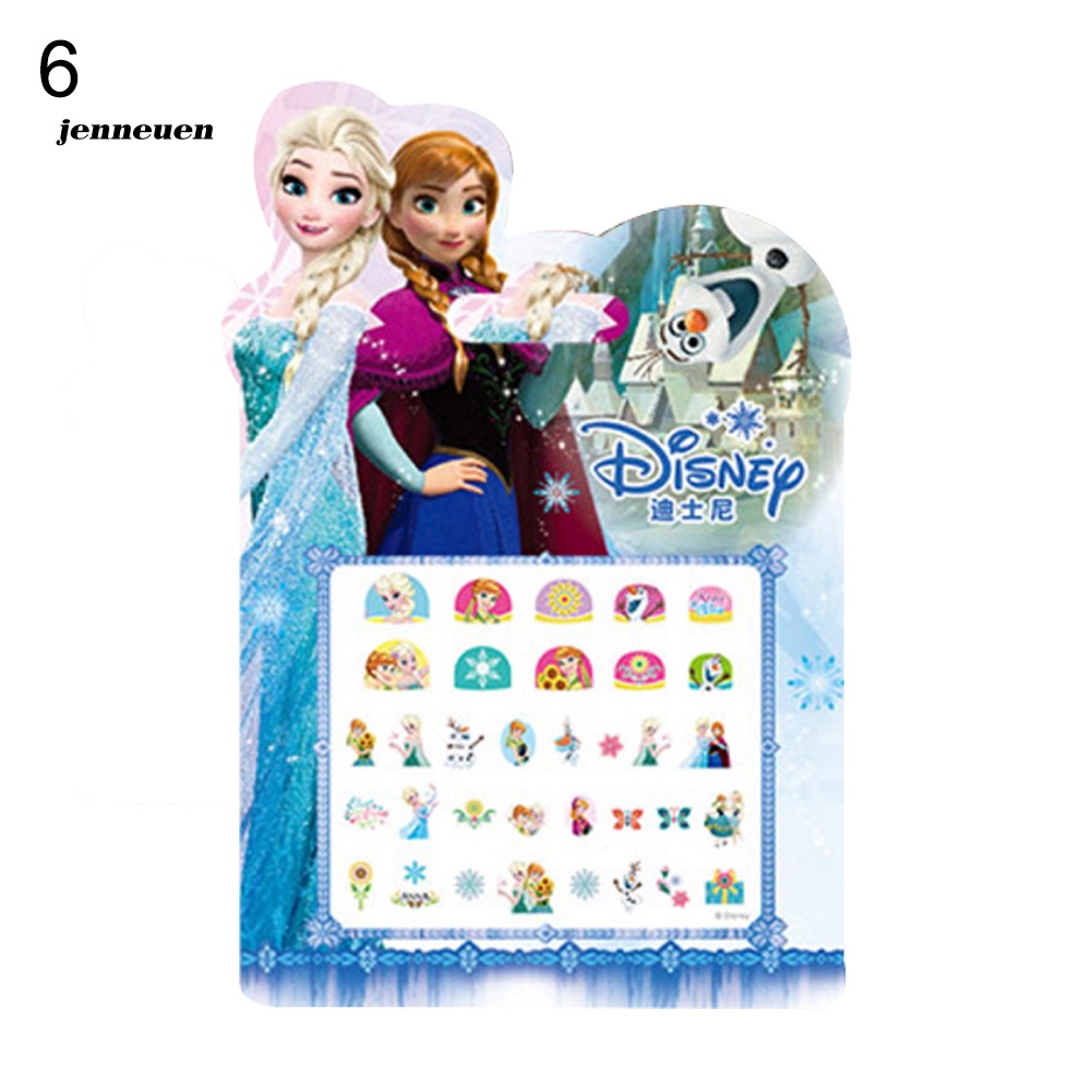 1 Tấm Hình Dán Móng Tay Hình Mickey / Bạch Tuyết / Elsa Xinh Xắn Cho Bé Gái
