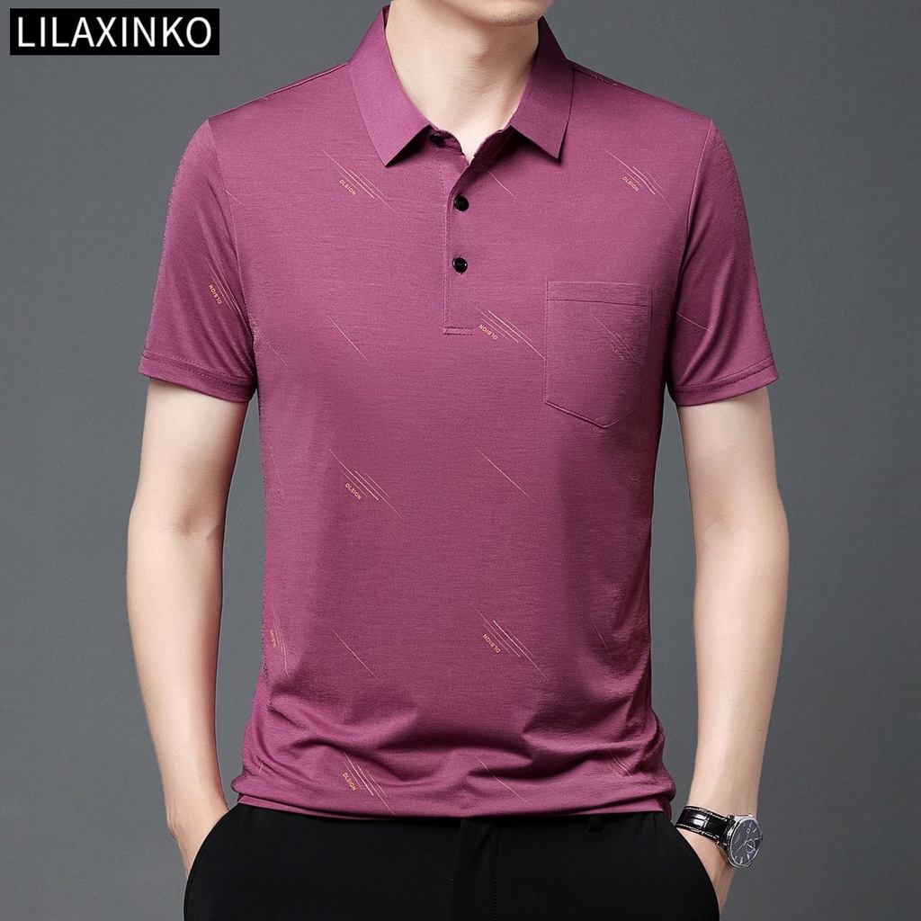 Áo Thun Polo Tay Ngắn Kẻ Sọc 6 Màu Thời Trang Dành Cho Nam