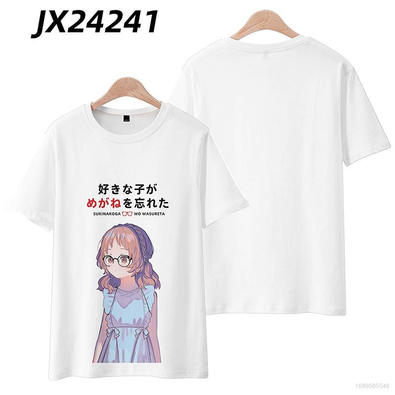 Áo Thun Tay Ngắn In Hình Cô Gái Anime 3D Plus Size