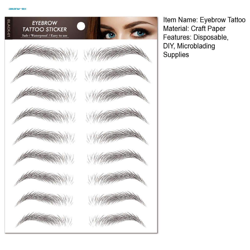 Bộ Thước Kẻ Lông Mày Dùng Một Lần Chống Thấm Nước Chuyên Nghiệp