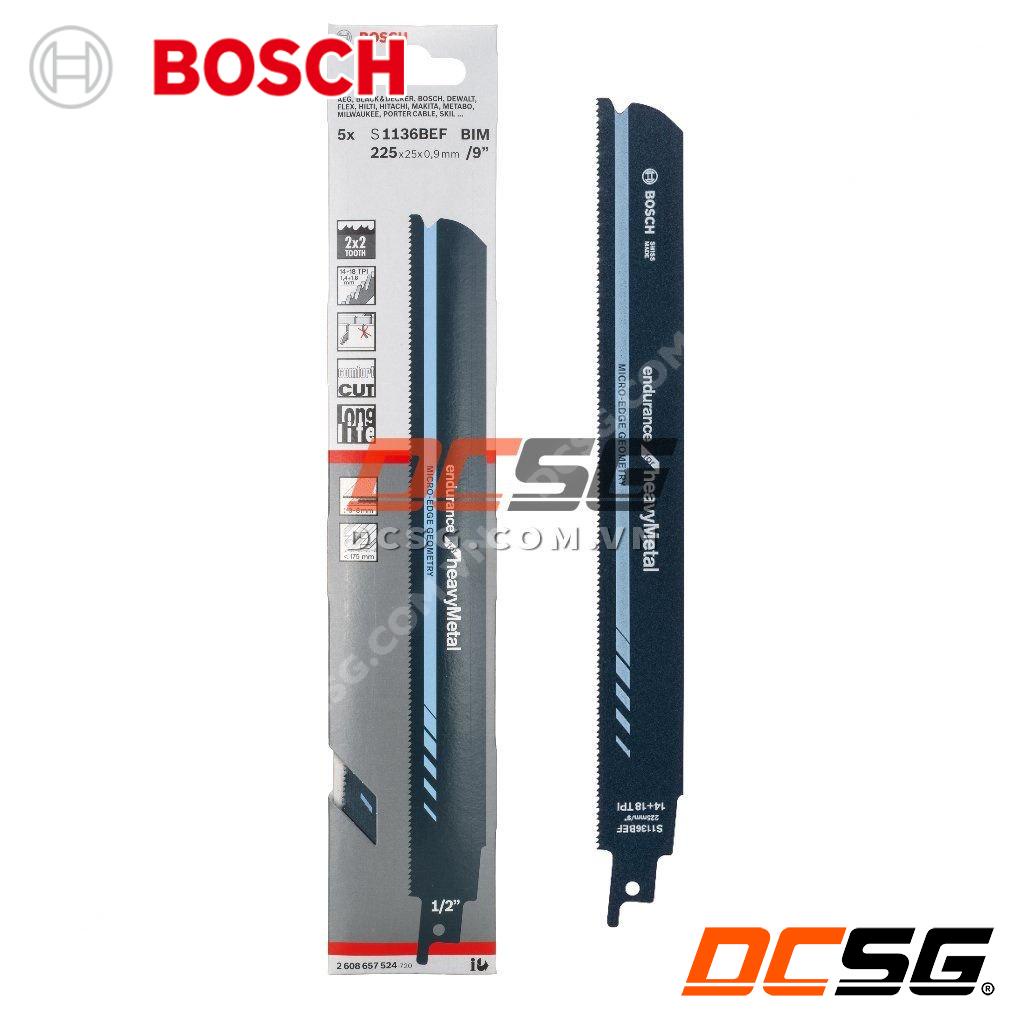 Lưỡi cưa kiếm cắt sắt 225x25x0.9mm S1127BEF Endurance for Heavy Metal Bosch 2608657524 (01 lưỡi) Tadachi | DCSG
