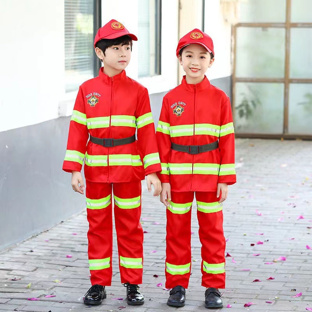 Bộ Đồ Hóa Trang Lính Cứu Hỏa 4 Món Độc Đáo Cho Bé