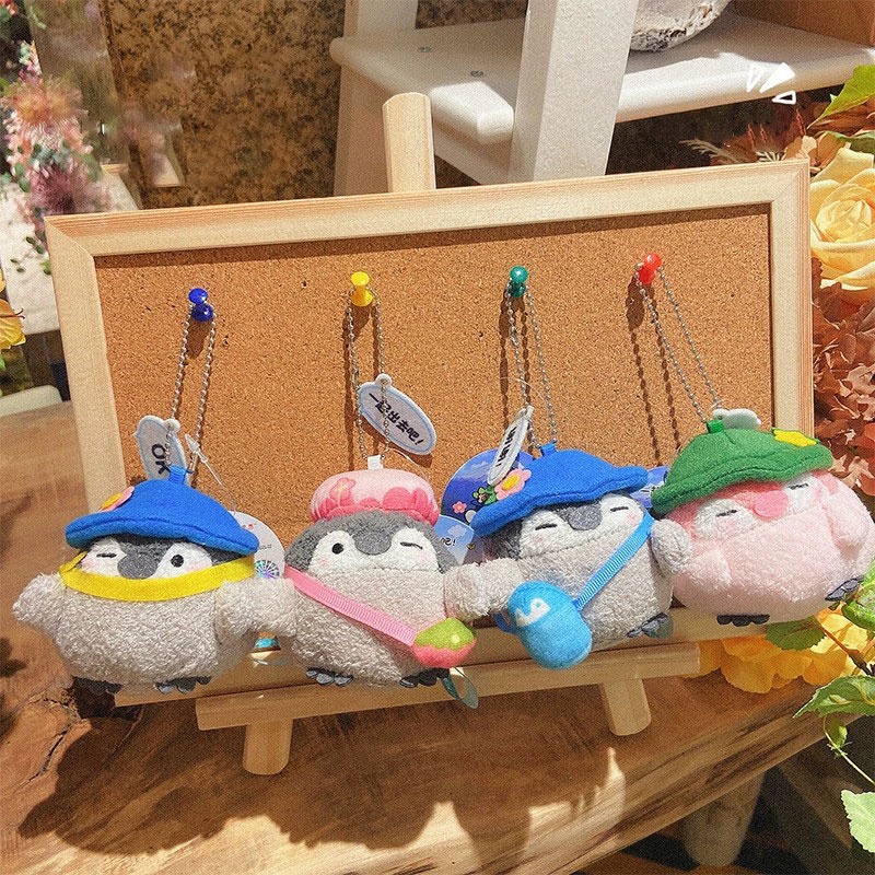 Móc Khóa Hình Chim Cánh Cụt Nhồi Bông Dễ Thương