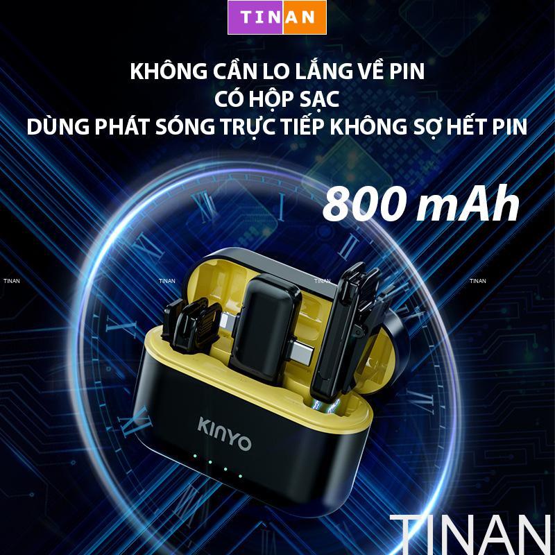 Micro Thu Âm Kẹp Áo Không Dây KINYO M36, Dùng Cho Điện Thoại iP, Android