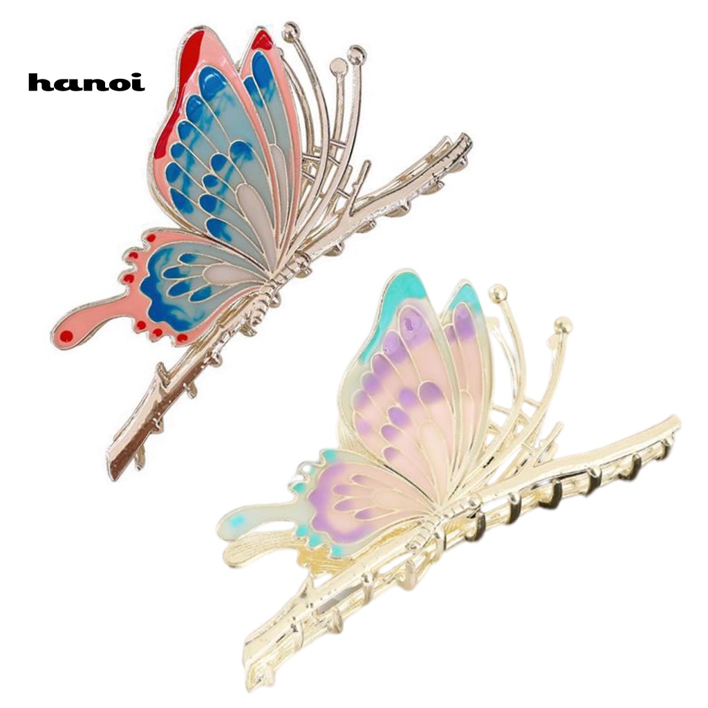 Kẹp Tóc Càng Cua Co Giãn Chống Trượt Ba Chiều Nhiều Màu Sắc Tươi Tắn Và Nghệ Thuật Có Răng Cưa Phù Hợp Cho Nữ