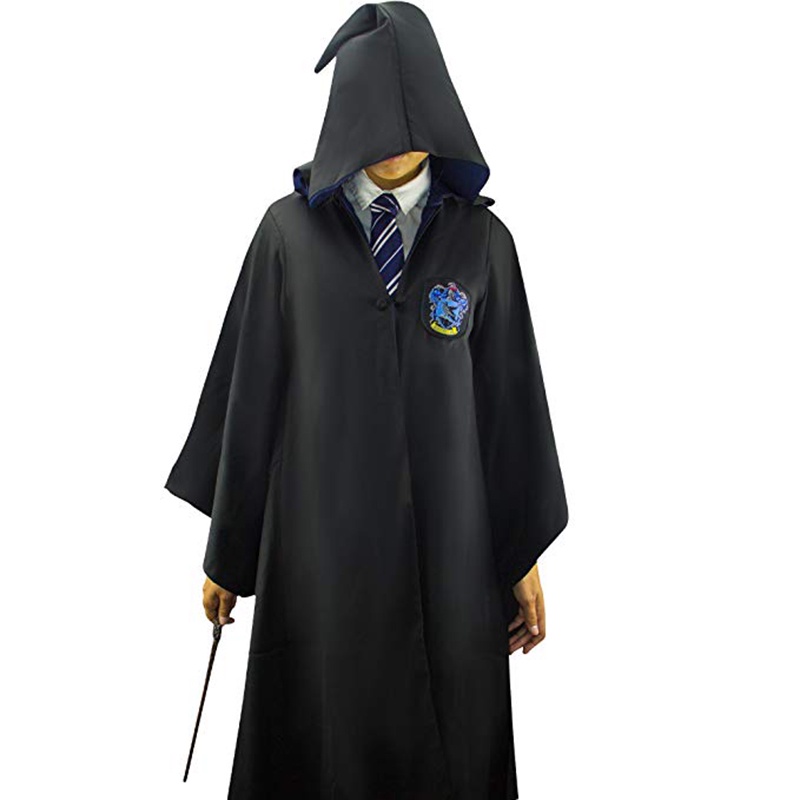 Magic school cloak hogwarts pott robe herm halloween trang phục nhập vai người lớn và trẻ em