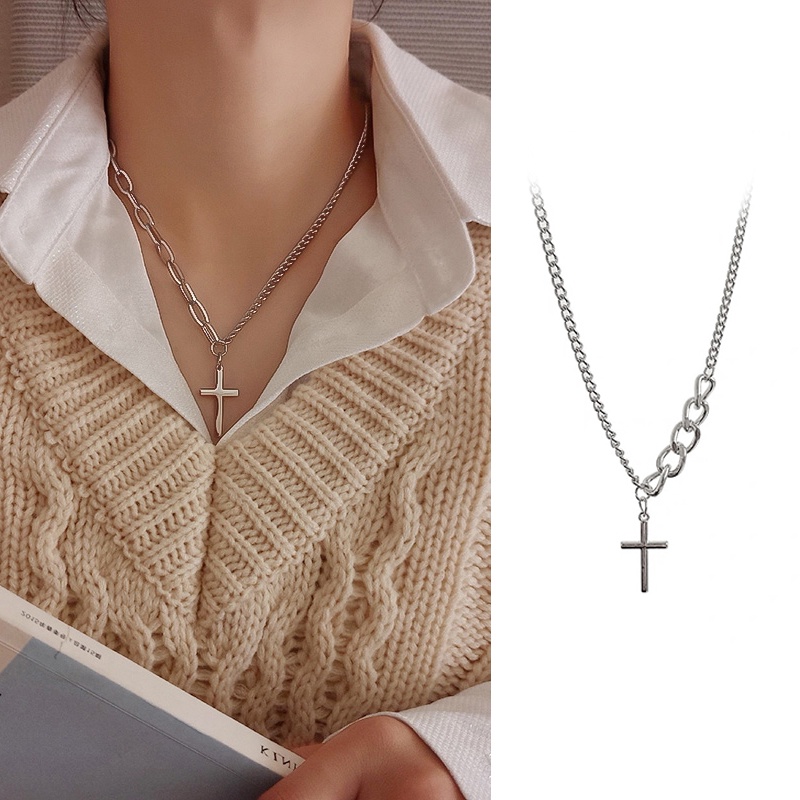 Vòng cổ Mặt Thánh Giá Phong Cách Hip Hop Cho Nam Và Nữ