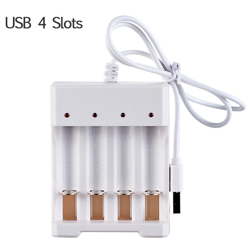 Bộ Sạc Pin AA / AAA 2 / 4 Ngăn AC 110V 220V Cho NI-MH / NI-CD AA AAA 1.2V