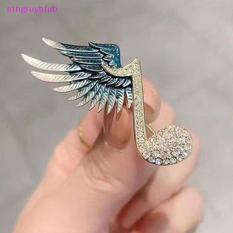 Ghim Cài Áo Hình Nốt Nhạc Đính Đá Thời Trang