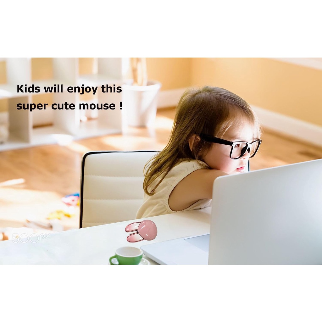 Chuột Quang Không Dây 3D Hình Thỏ Bunny Dễ Thương