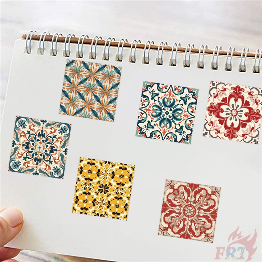 ❉ Miếng Dán Trang Trí Phong Cách Vintage Nghệ Thuật 01 ❉ Bộ 60 Sticker Chống Thấm Nước Họa Tiết Doodle Hợp Thời Trang