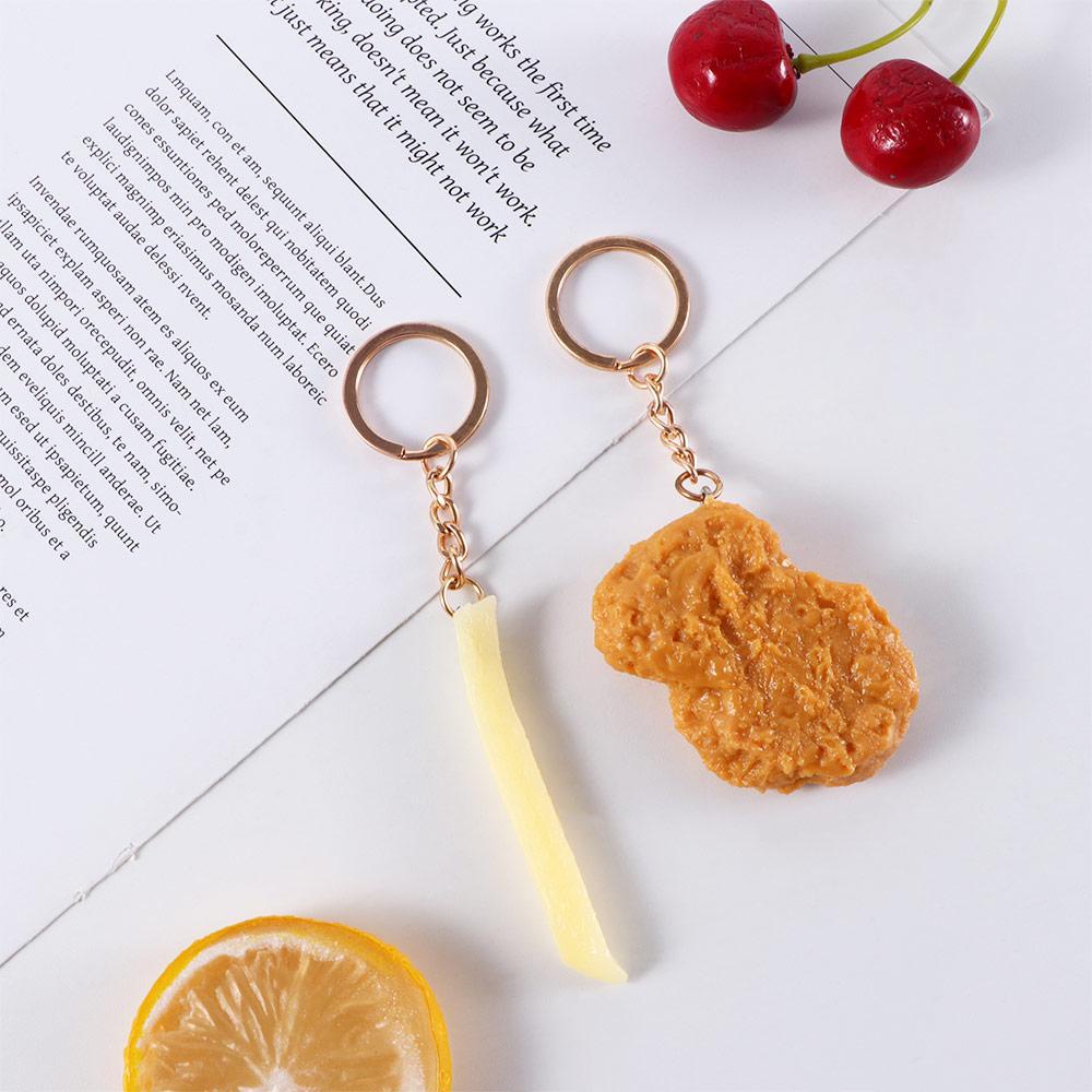 Shanhai Móc Khóa Hình Gà Rán Khoai Tây Chiên Ngộ Nghĩnh