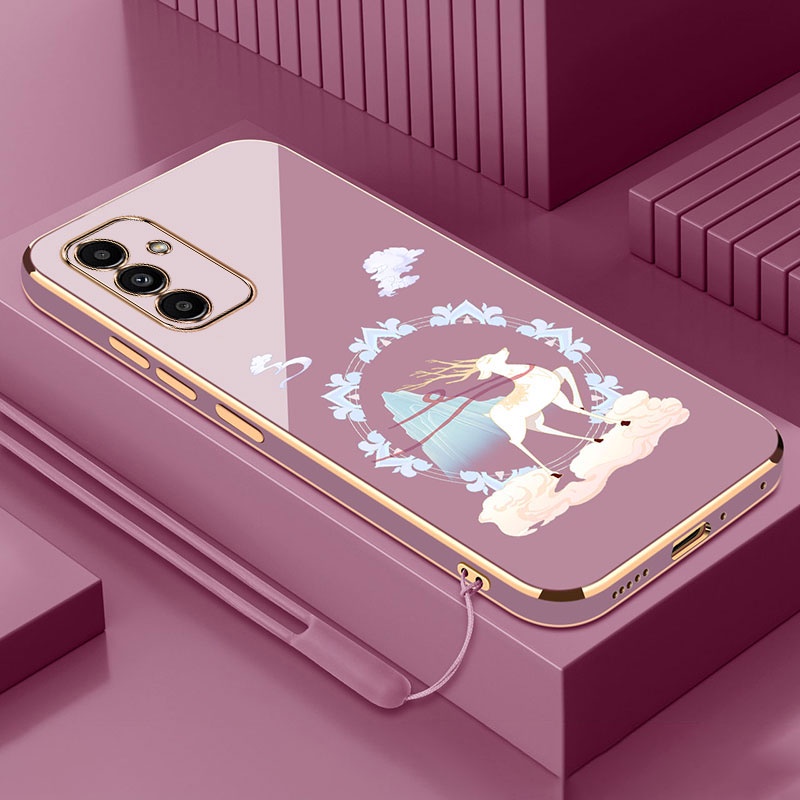 ốp lưng Samsung A14 4G A14 5G A34 5G A54 5G A24 4G tpu trường nai sừng tấm siêu mỏng mạ chống sốc so