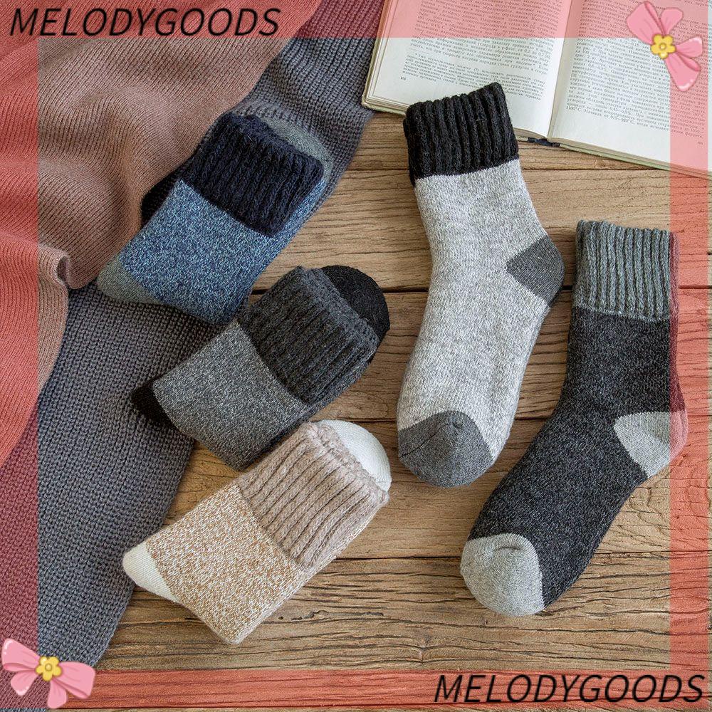 Tất len dày giữ ấm mùa đông chống lạnh nhiều màu retro dành cho nam