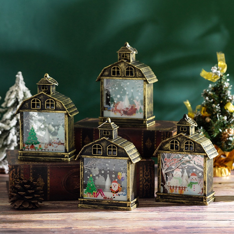 Đèn led Trang Trí Giáng Sinh Hình Ông Già Noel / Người Tuyết Hoạt Hình diy