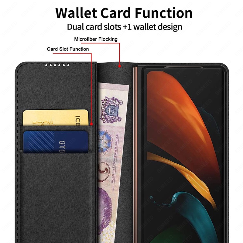 Ốp Điện Thoại Da Gập 2023 Cho Samsung Galaxy Z Fold 5 4 3 5G Samsung Z Fold 2 Fold4 Fold3 Fold5