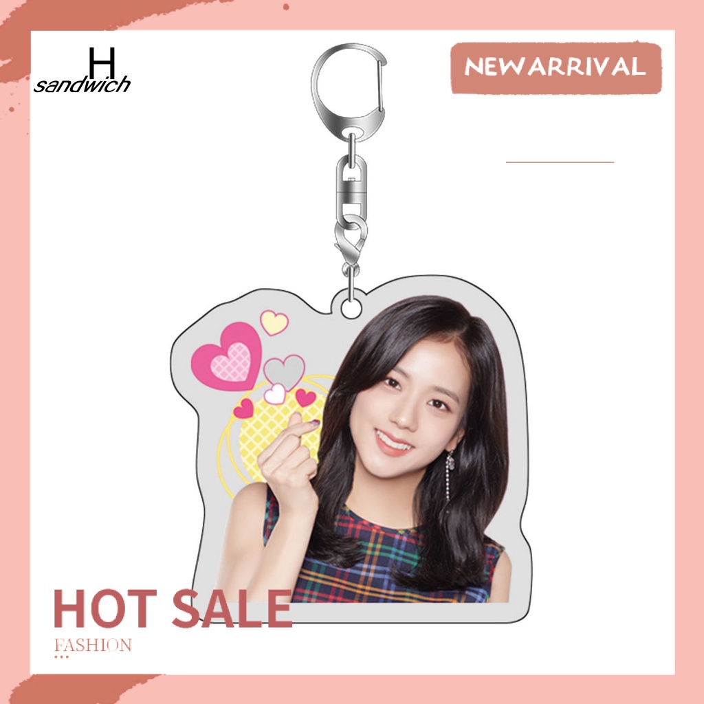 Móc Khóa Hai Mặt In Hình Nhóm Nhạc Blackpink Jisoo