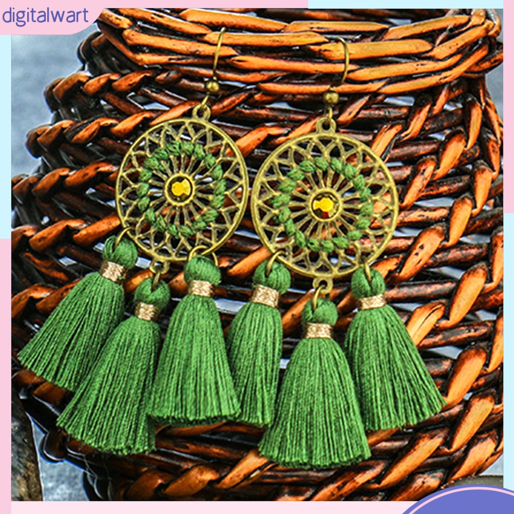 1 Đôi Bông Tai Dáng Dài Phong Cách Bohemian Thời Trang Cho Nữ