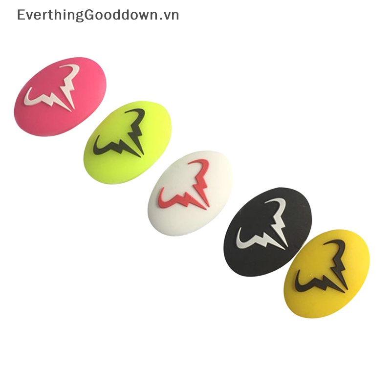 Everthinggooddown vợt tennis hoạt hình bộ giảm chấn rung bộ giảm chấn phụ kiện silicone vn
