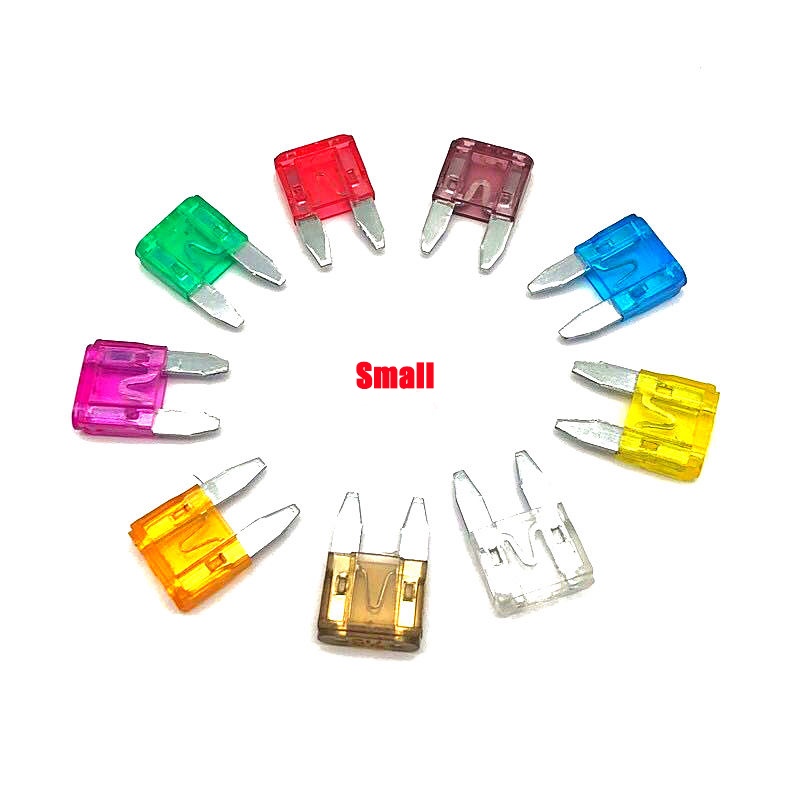 Set 10 Cầu Chì mini Tự Động 5a 7.5a 10a 15a 20a 25a 30a 40a Chuyên Dụng Cho Xe Hơi