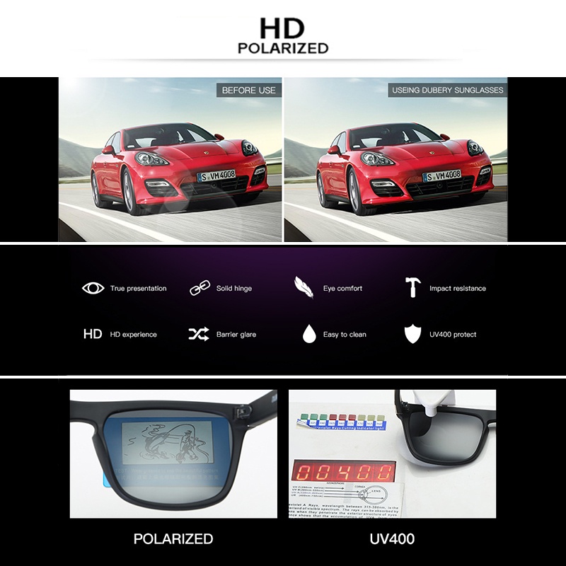 Kính Mát Phân Cực Chống Tia UV Phong Cách Thể Thao Thời Trang Cho Nam Và Nữ