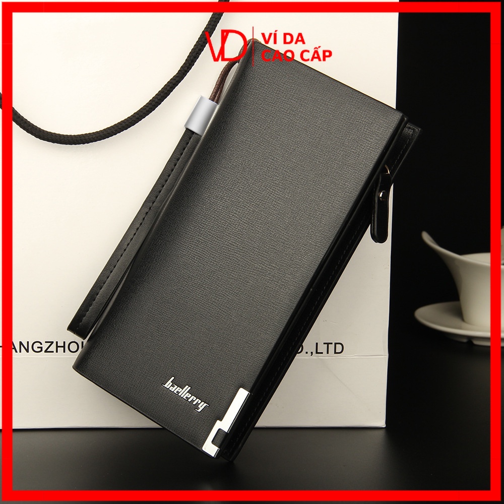 Ví Cầm Tay Baellerry Phong Cách Hàn Quốc Có Khóa Kéo SW002 [VD Luxury_Ví Da Cao Cấp]