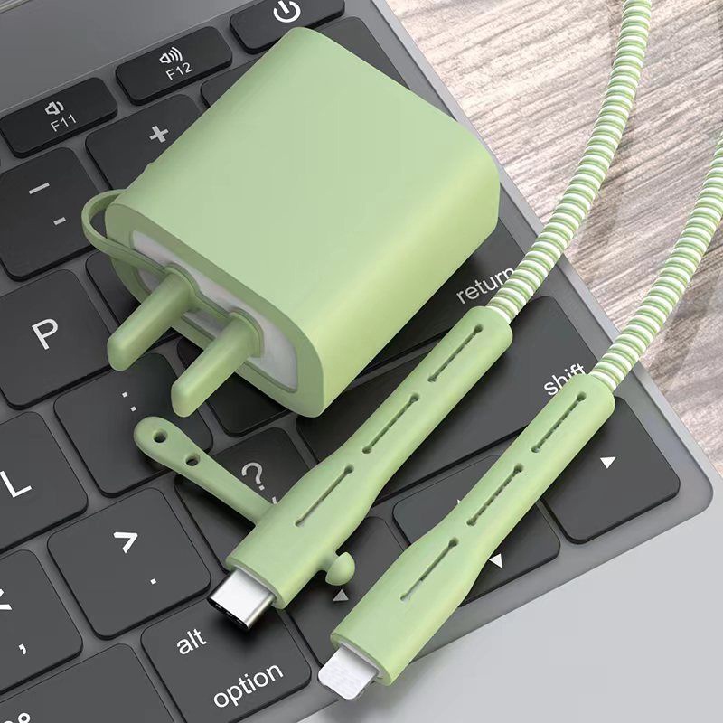 Nắp bảo vệ bộ sạc silicone mềm Cho Iphone 20W 11promax 12pro 13 14promax